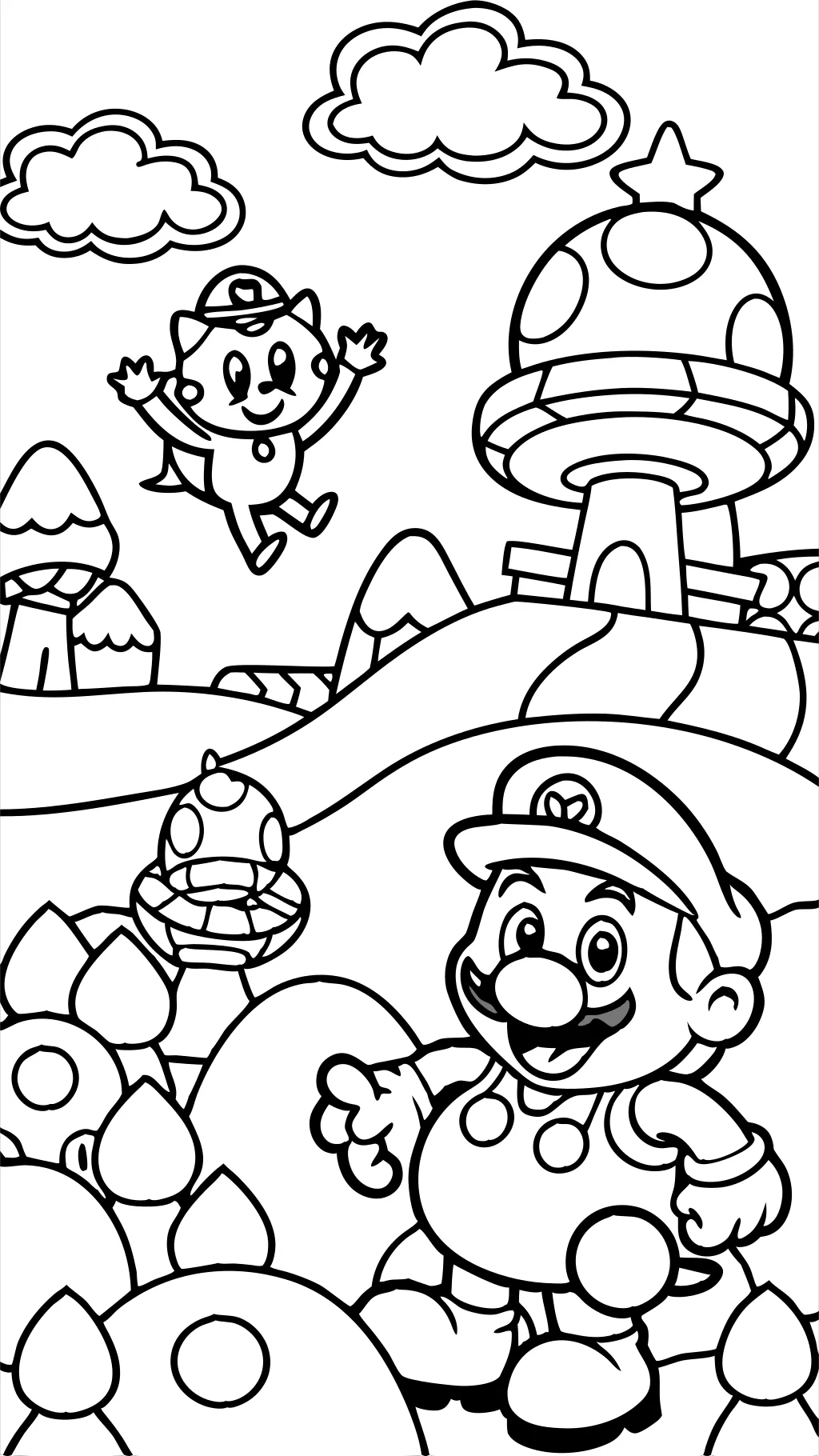 mario vs sonic coloring pages